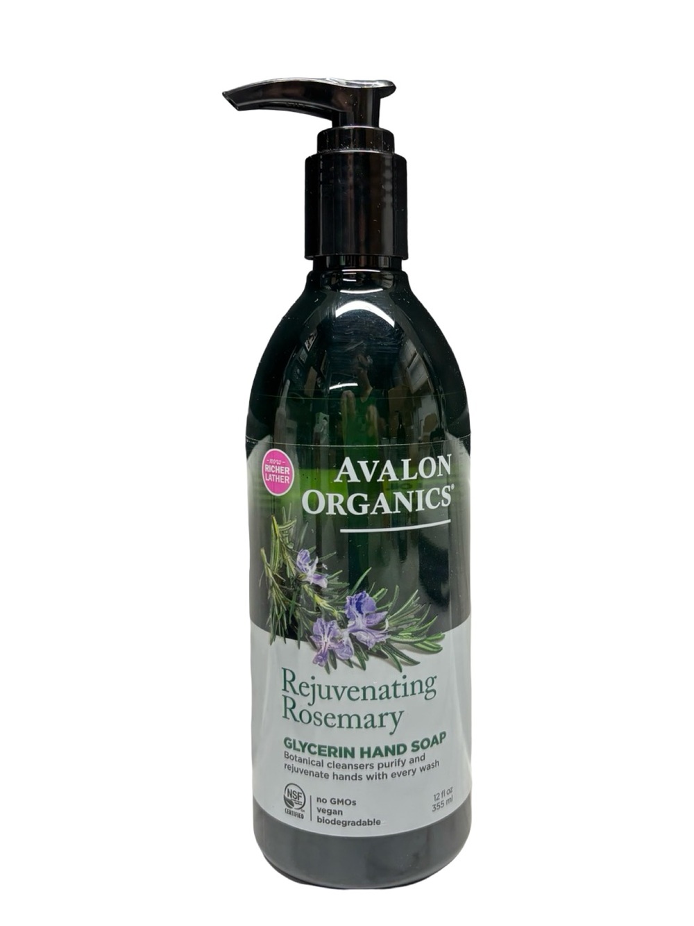 Avalon Organics Rejuvenating Rosemary Glycerin Hand Soap 12oz